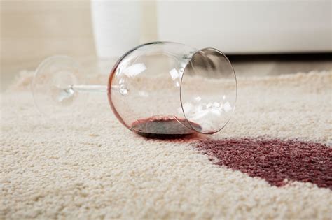 remove red wine spills on carpet